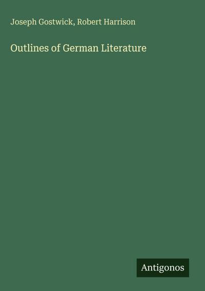 Outlines of German Literature