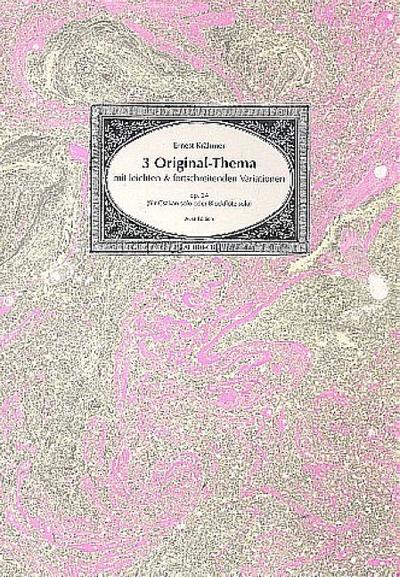 3 Original-Themen mit leichten und fortschreitenden Variationen op.24für Csakan  (Blockflöte)