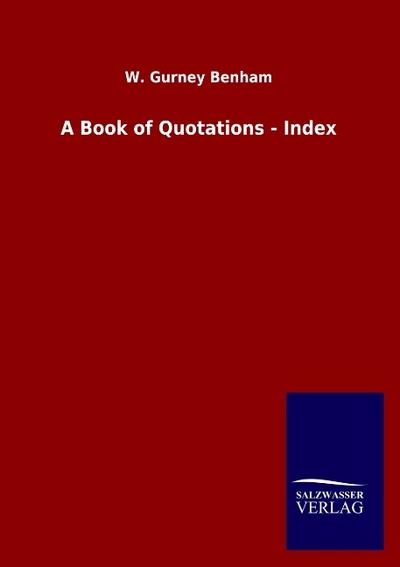 A Book of Quotations - Index