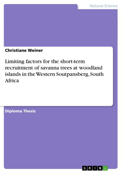 Limiting factors for the short-term recruitment of savanna trees at woodland islands in the Western Soutpansberg, South Africa