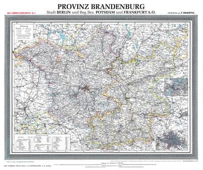 Handtke, F: Historische Karte: Provinz BRANDENBURG 1900