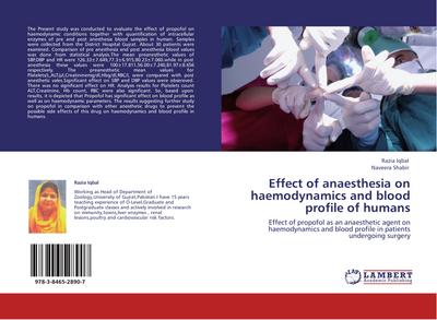 Effect of anaesthesia on haemodynamics and blood profile of humans