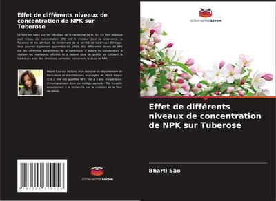 Effet de différents niveaux de concentration de NPK sur Tuberose