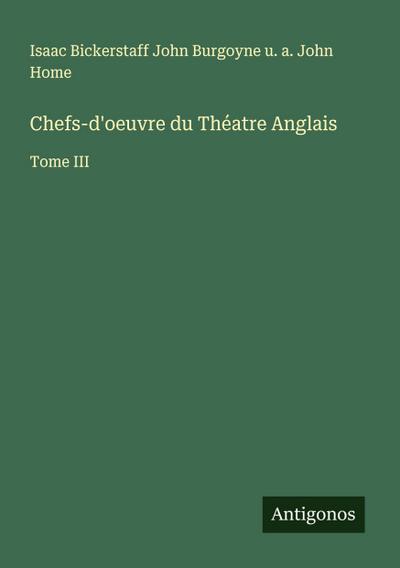 Chefs-d’oeuvre du Théatre Anglais