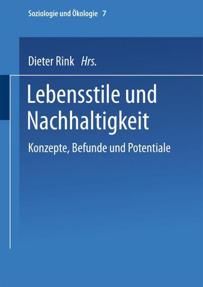 Lebensstile und Nachhaltigkeit