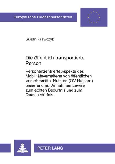 Die öffentlich transportierte Person