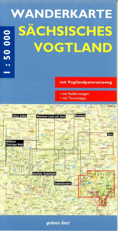 Wanderkarte Sächsisches Vogtland 1:50.000