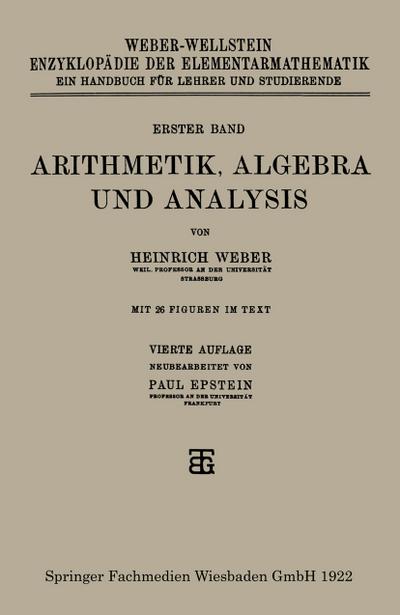 Arithmetik, Algebra und Analysis