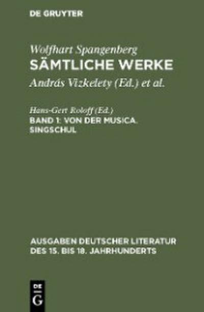 Von der Musica. Singschul