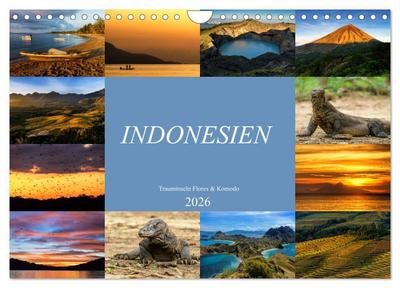 Indonesien - Inselparadies Flores & Komodo (Wandkalender 2026 DIN A4 quer), CALVENDO Monatskalender
