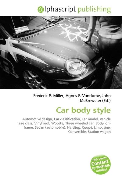Car body style - Frederic P. Miller