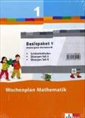 Wochenplan Mathematik / 1. Schuljahr: Basispaket. Schülerleitfaden, Übungen Teil A und B und Trainingskurs mit CD-ROM