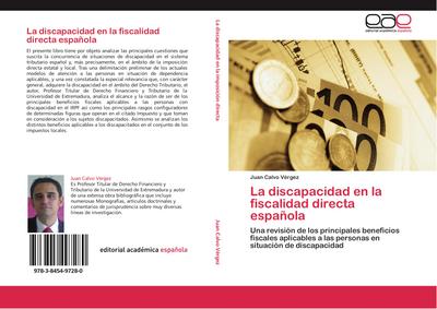 La discapacidad en la fiscalidad directa española
