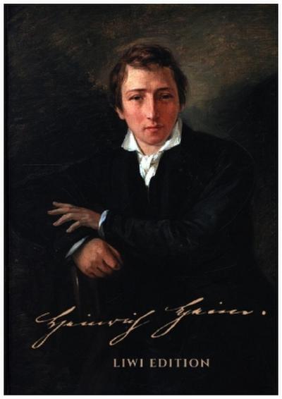 Notizbuch für Autoren - schön gestaltet mit Leseband - A5 Hardcover liniert - "Heinrich Heine" - 100 Seiten 90g/m² - FSC Papier