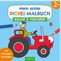 Mein erstes dickes Malbuch - Bagger und Traktoren