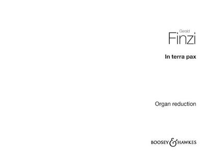 In Terra Pax, Op. 39 Christmas Scene Organ Score English