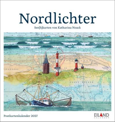 Nordlichter - See(h)karten Postkartenkalender 2027
