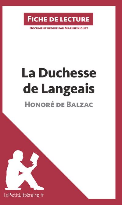 La Duchesse de Langeais d’Honoré de Balzac (Fiche de lecture)