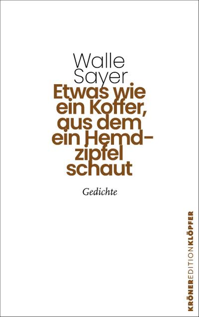 Etwas wie ein Koffer, aus dem ein Hemdzipfel schaut