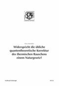 Widerspricht die übliche quantentheoretische Korre