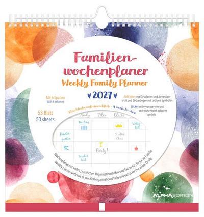 Familienwochenkalender Dots 2027