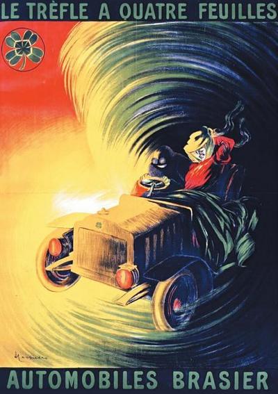 Carnet Ligné Affiche Automobiles Brasier
