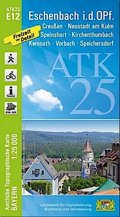 ATK25-E12 Eschenbach i.d.OPf. (Amtliche Topographische Karte 1:25000)