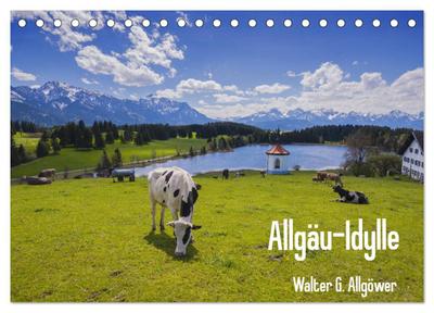 Allgäu-Idylle (Tischkalender 2026 DIN A5 quer), CALVENDO Monatskalender