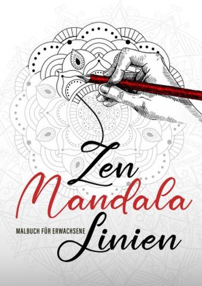 Zen Mandala Linien Malbuch für Erwachsene