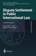 Dispute Settlement in Public International Law