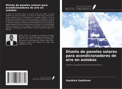 Diseño de paneles solares para acondicionadores de aire en autobús