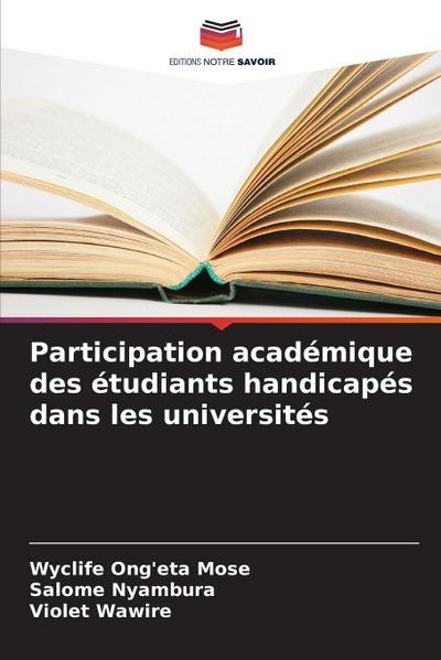 Participation académique des étudiants handicapés dans les universités
