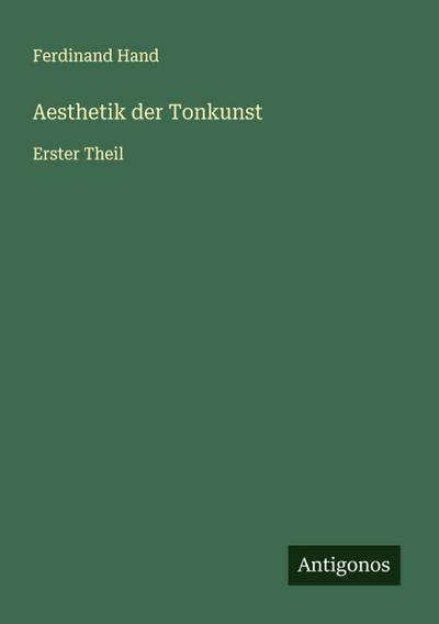 Aesthetik der Tonkunst