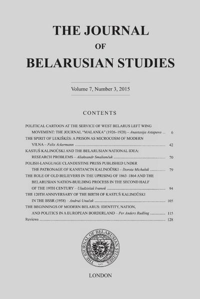 The Journal of Belarusian Studies 2015