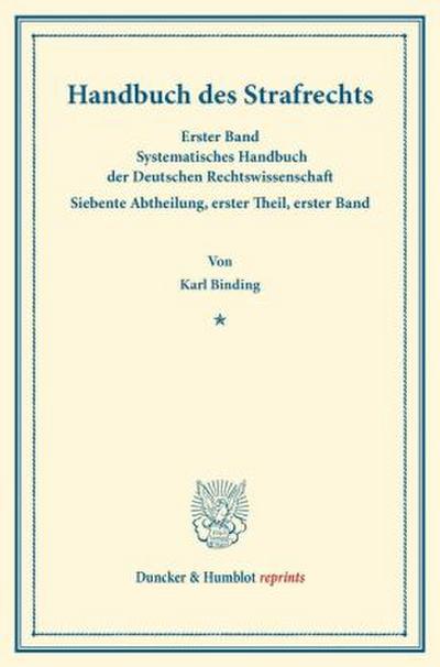 Handbuch des Strafrechts