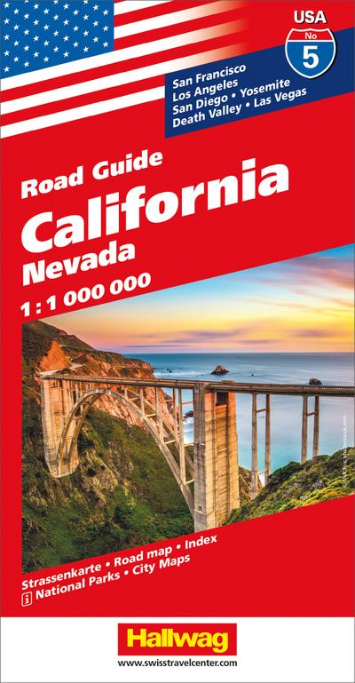 Hallwag USA Road Guide 05. California 1 : 1 000 000