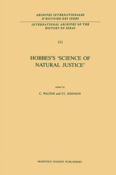 Hobbes’s ’science of Natural Justice’