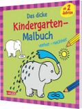 Das dicke Kindergarten-Malbuch: vorher und nachher
