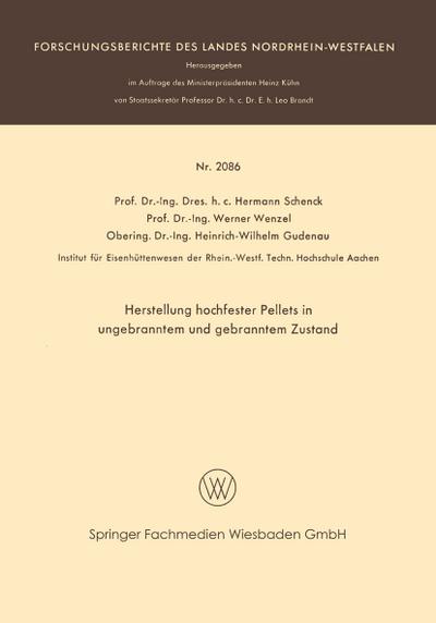 Herstellung hochfester Pellets in ungebranntem und gebranntem Zustand