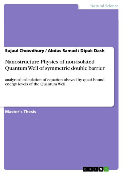 Nanostructure Physics of non-isolated Quantum Well of symmetric double barrier