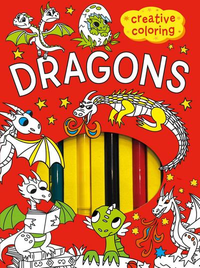 Creative Coloring: Dragons Mini-Coloring Kit