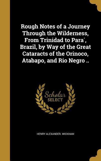 Rough Notes of a Journey Through the Wilderness, From Trinidad to Para&#769;, Brazil, by Way of the Great Cataracts of the Orinoco, Atabapo, and Rio Negro ..