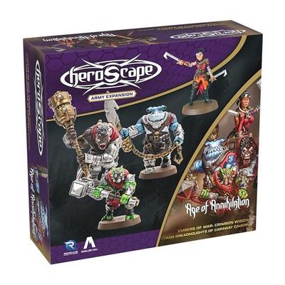 Heroscape Crimson Widow and Dreadnoughts of Caraway Cavern Army Expansion
