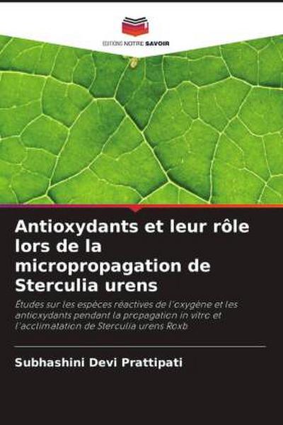 Antioxydants et leur rôle lors de la micropropagation de Sterculia urens