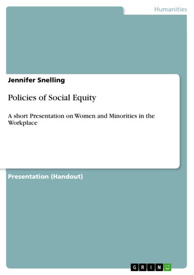 Policies of Social Equity