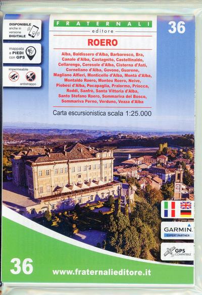 Carta n. 36. Roero. Carta escursionistica 1:25.000