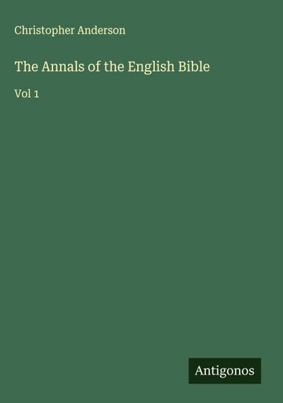 The Annals of the English Bible