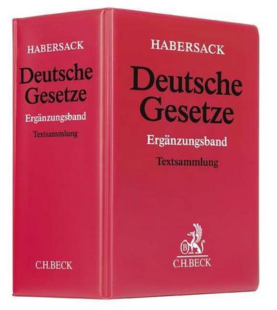 Deutsche Gesetze Ergänzungsband (mit Fortsetzungsnotierung). Inkl. 83. Ergänzungslieferung
