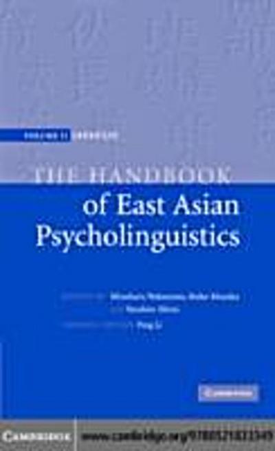 Handbook of East Asian Psycholinguistics: Volume 2, Japanese