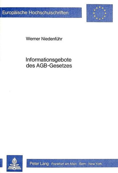Informationsgebote des AGB-Gesetzes